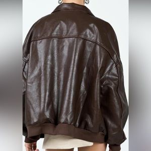 Leather Jacket - oversized.